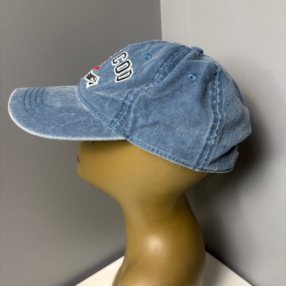 Cape Cod Anchor 1602 Baseball Cap Blue Washed Denim Adj. Nautical Coastal Beach - Picture 4 of 9